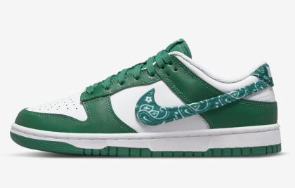 Nike Dunk Green paisley