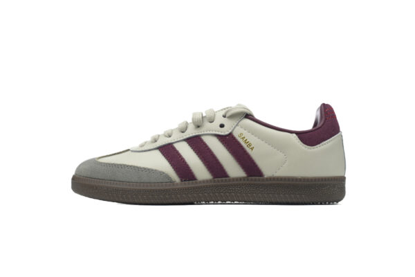 Adidas Samba "Putty Grey Maroon"