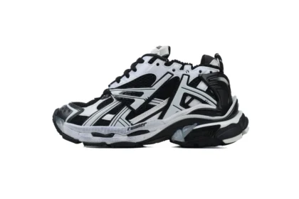 Balenciaga Runner Black White And Black