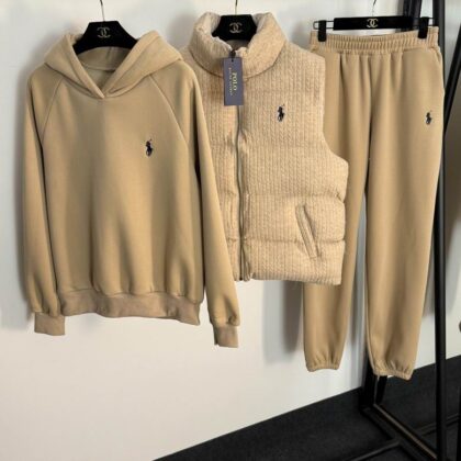 FEMME - Ensemble 3 pièces - Survêtement sweat + pantalon + Veste sans manches RL