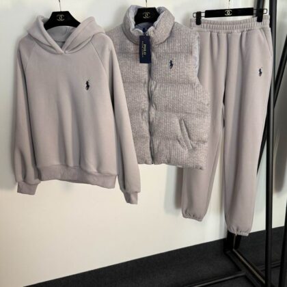 FEMME - Ensemble 3 pièces - Survêtement sweat + pantalon + Veste sans manches RL