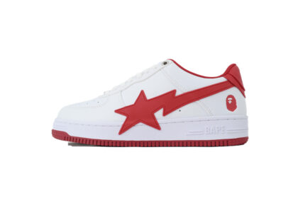 BATHING APE Red And White Big Star